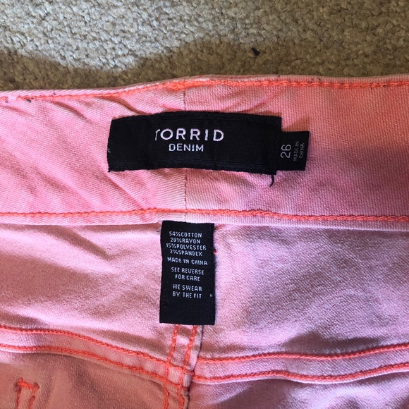 Torrid Bright Skinny Tapered Jeans C - Picture 8 of 10
